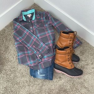 Girls flannel shirt